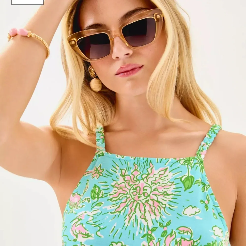 NWT Lilly Pulitzer KYLEIGH MAXI 👗 “Fresh Water Blue Sunbath” MSRP $178 NWT sz LG - Picture 12 of 16